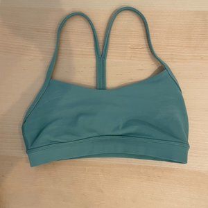 lululemon Flow Y Bra Nulu - size 4 - blue / green / teal
